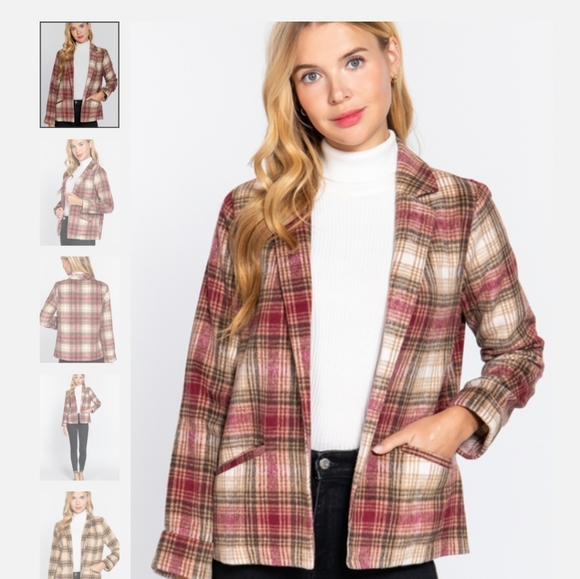Plaid blazer - Picture 3 of 4